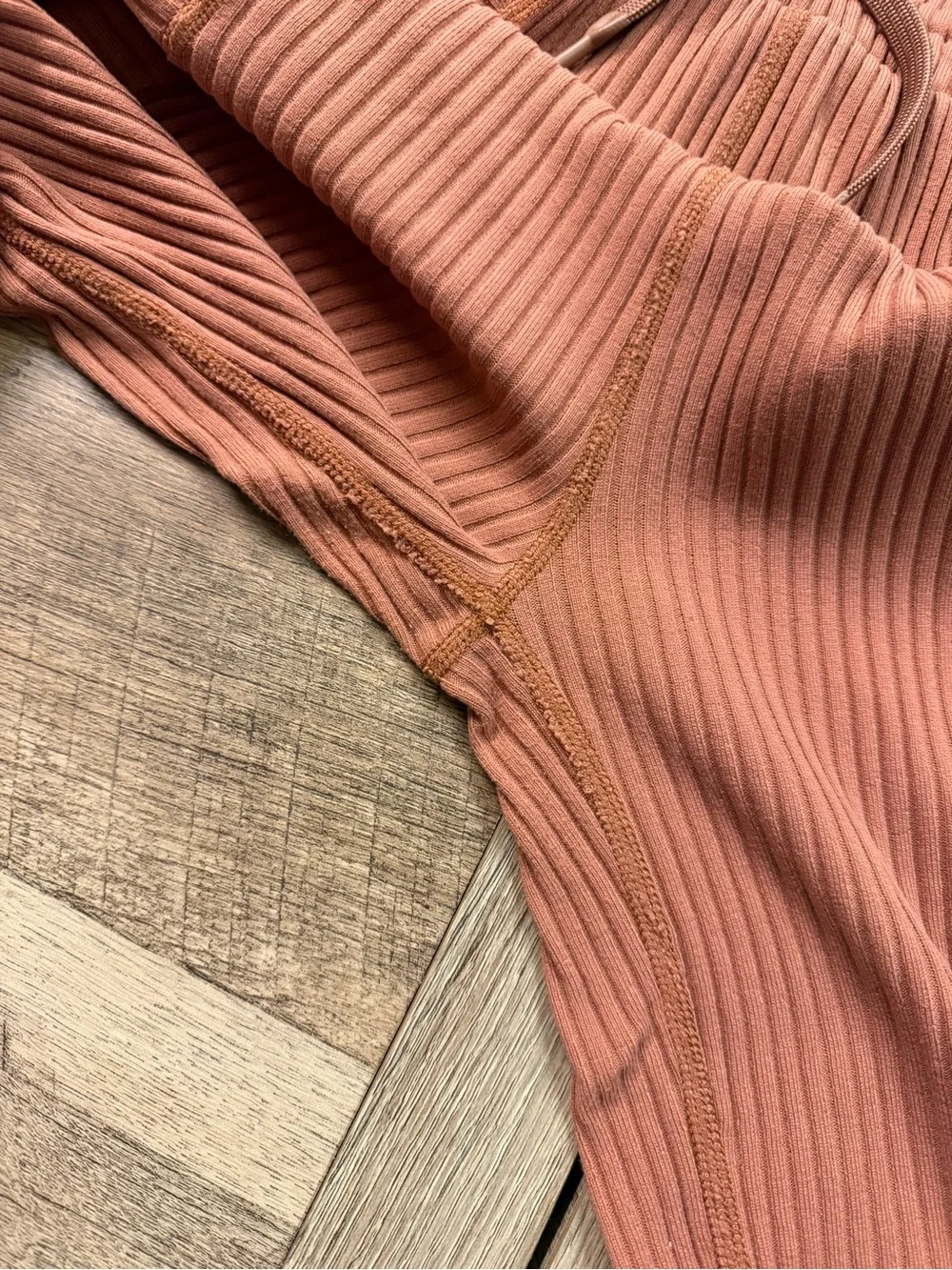 FP Movement Loose Ribbed Sweatpants in Rust Color Women’s Size XS Loungewear